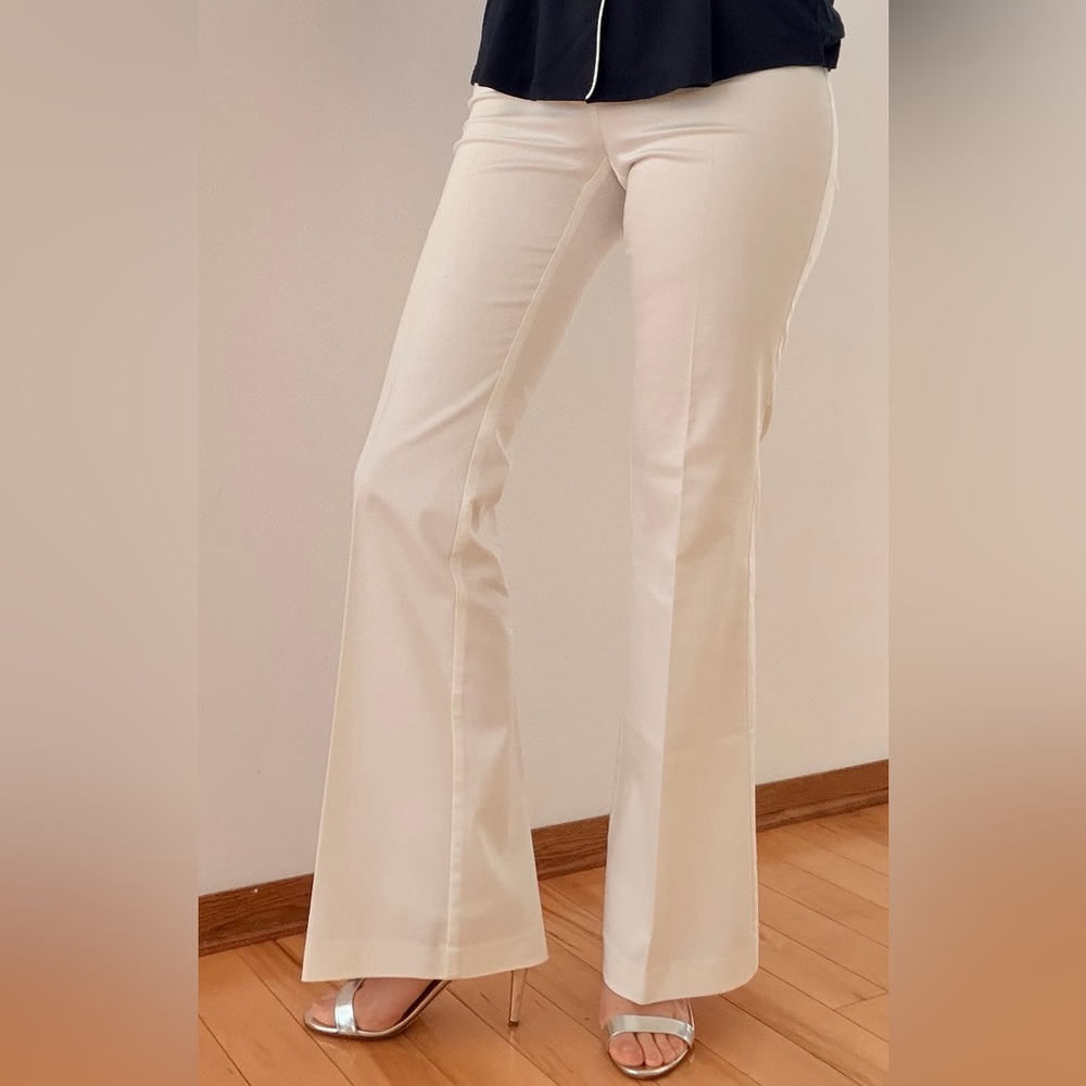 NWOT Tahari White Flare Pants